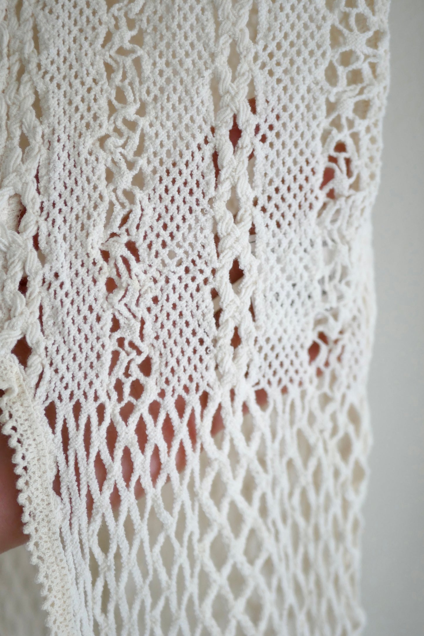 Stretch lace long sleeve (Ivory)