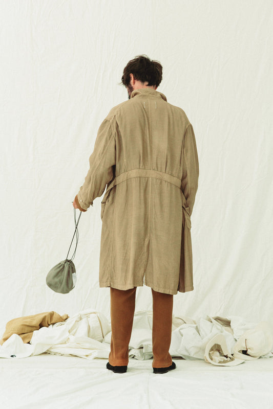 Duster Shirt Coat / Beige