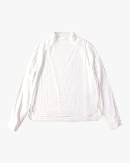 cotton gauze shirts / white