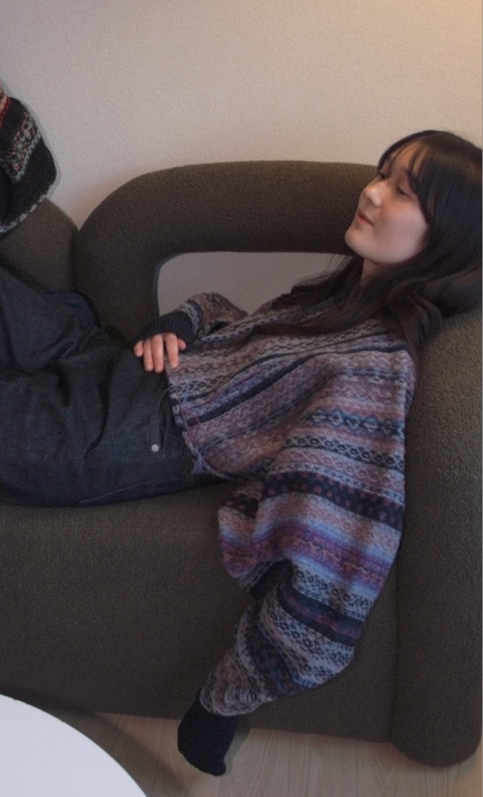 Jumper-ish Scarf - Jamieson' s × Kota Gushiken (Purple) – unlike.