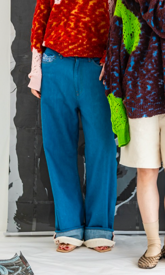 Lazy Kni-Denim / Light Blue