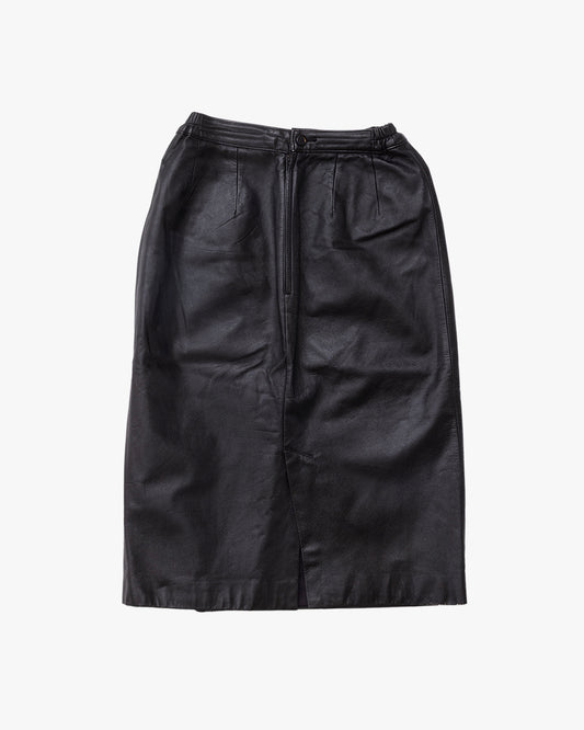 Leather Skirt #5 / Black
