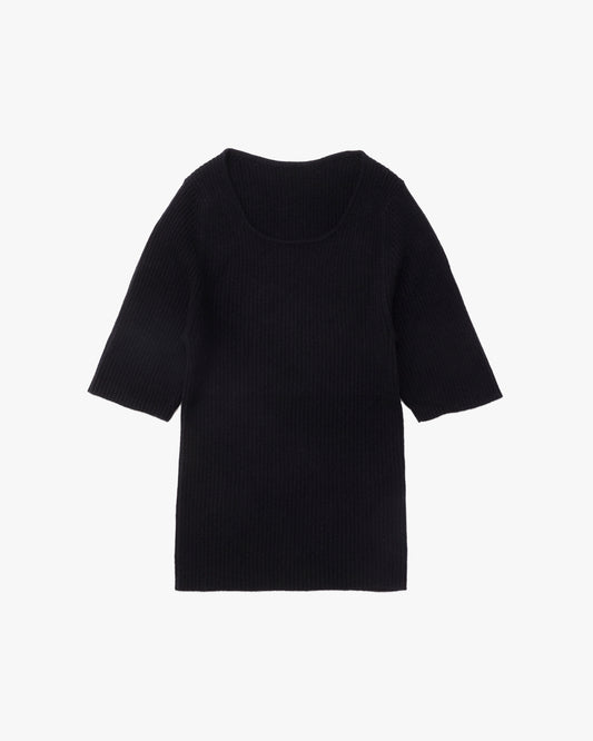 Rib S/S Tee / Black
