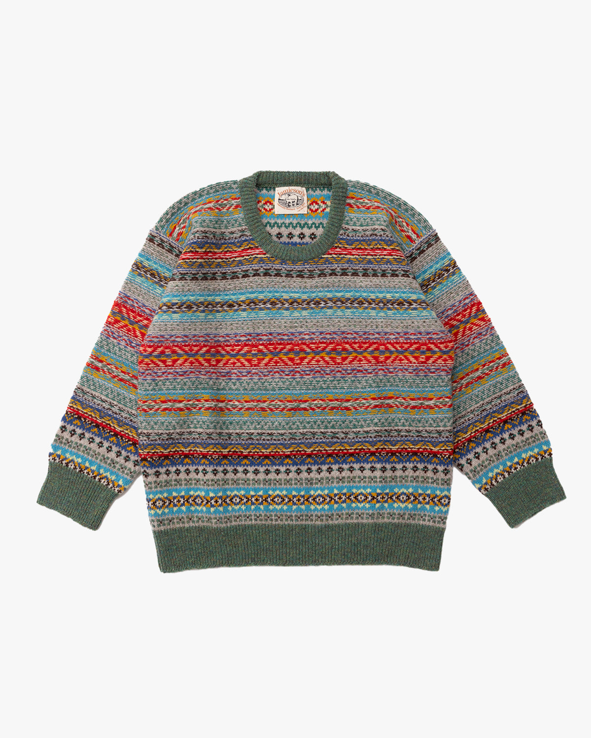 Jamieson's x Kota Gushiken Reverse Stitch Fair Isle Sweater ...