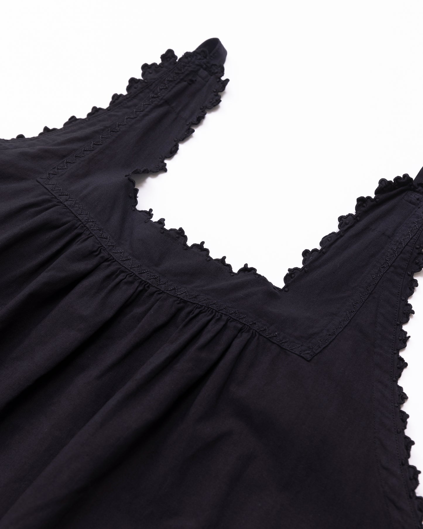 French Antique Cotton Dress #5 / Black Dyed