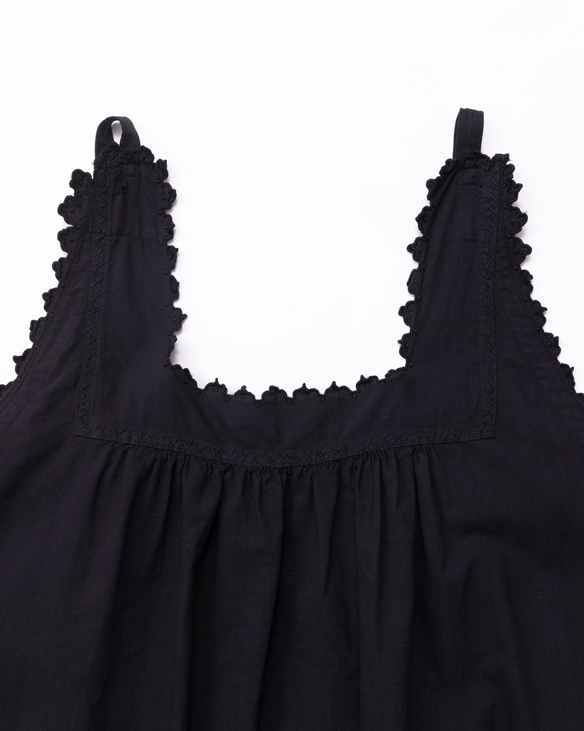 French Antique Cotton Dress #5 / Black Dyed