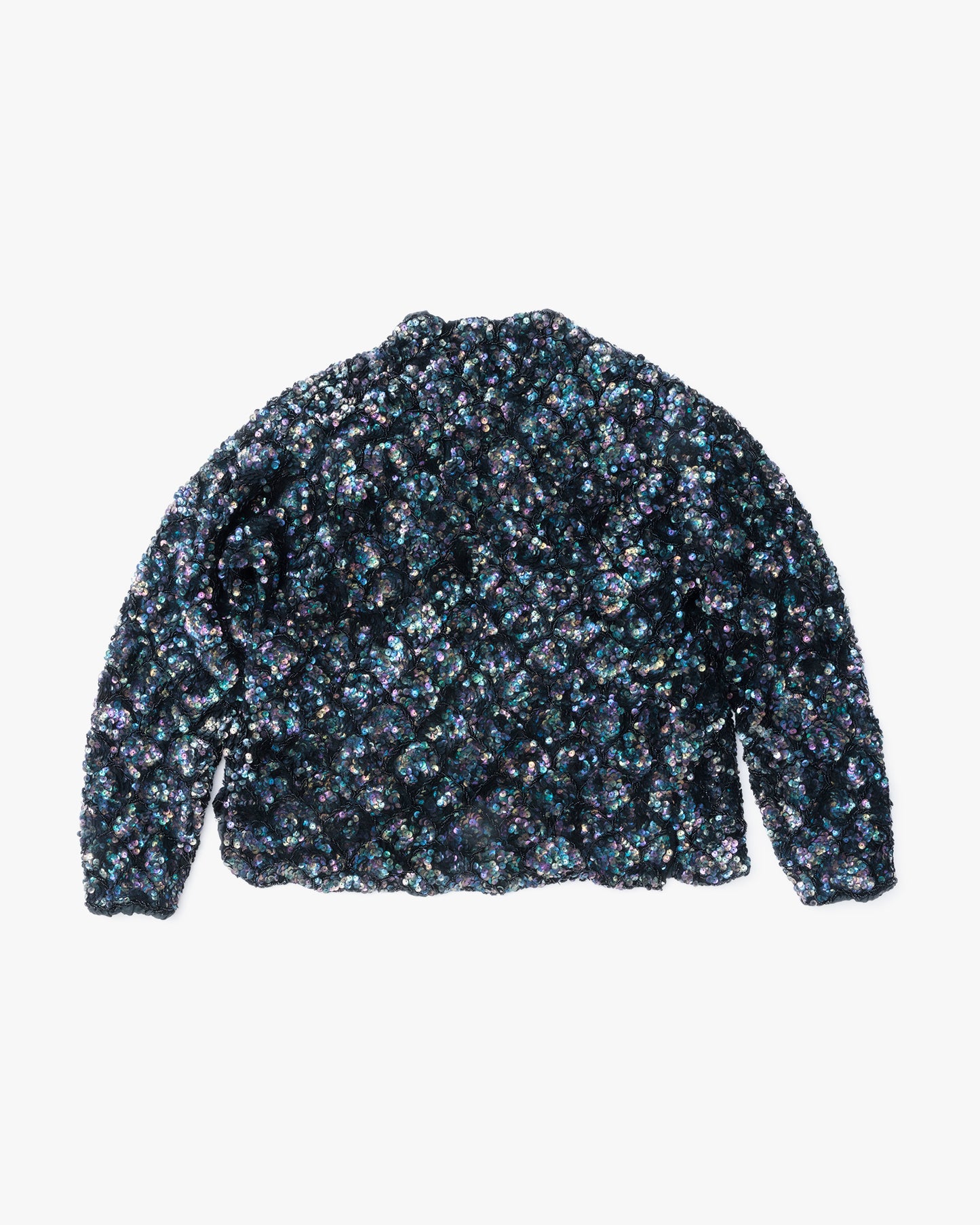 Sequins Silk Jacket (Black)
