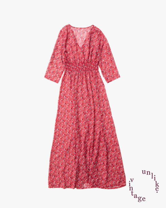 See-Through Flower Long Gown Dress