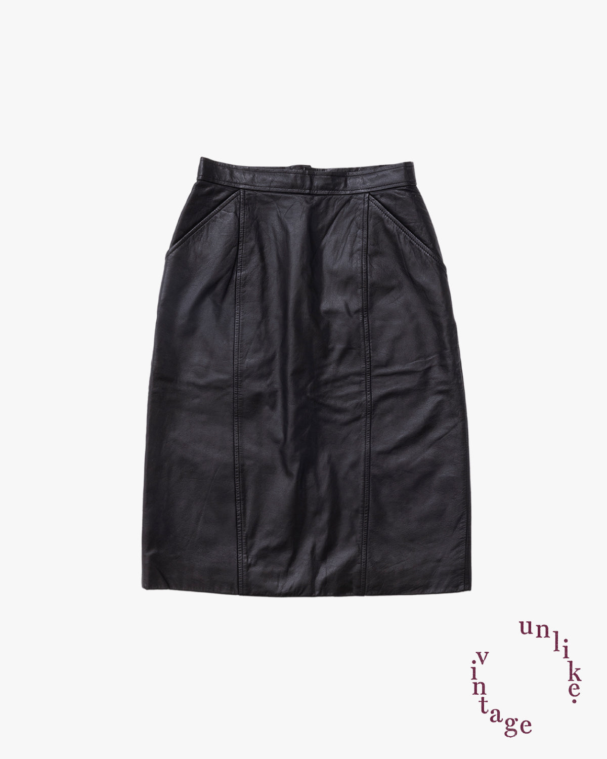Leather Skirt #6 / Black