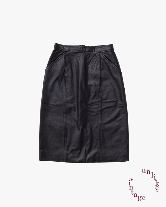 Leather Skirt #6 / Black