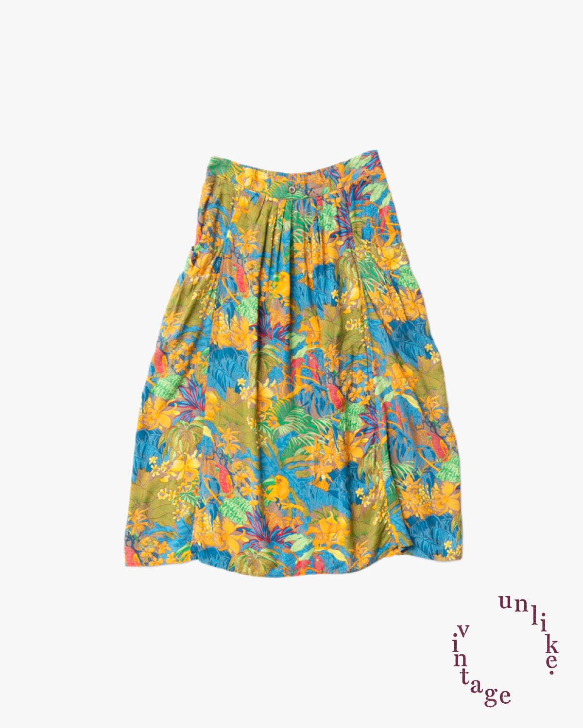 Tropical Birds & Plants Skirt