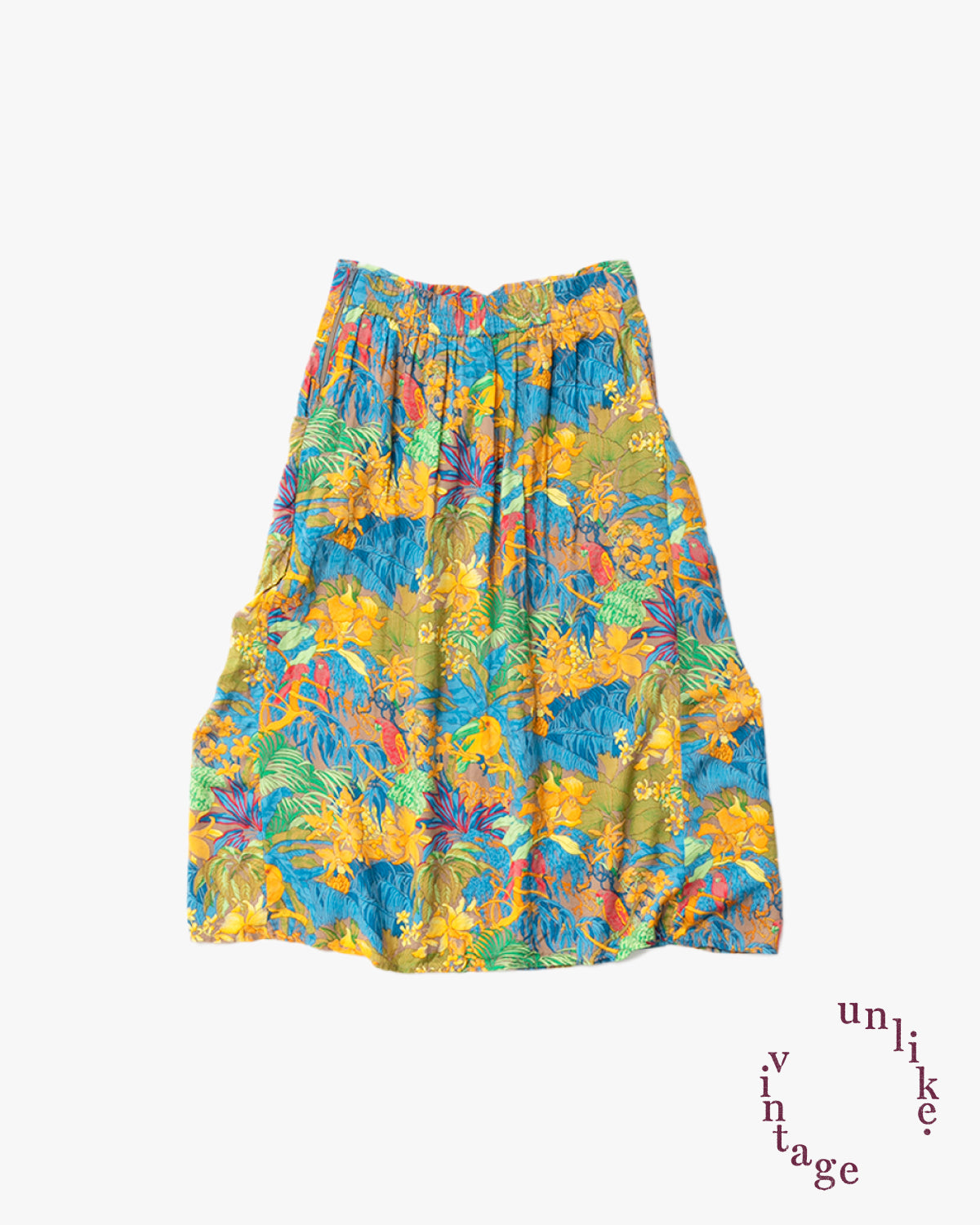 Tropical Birds & Plants Skirt