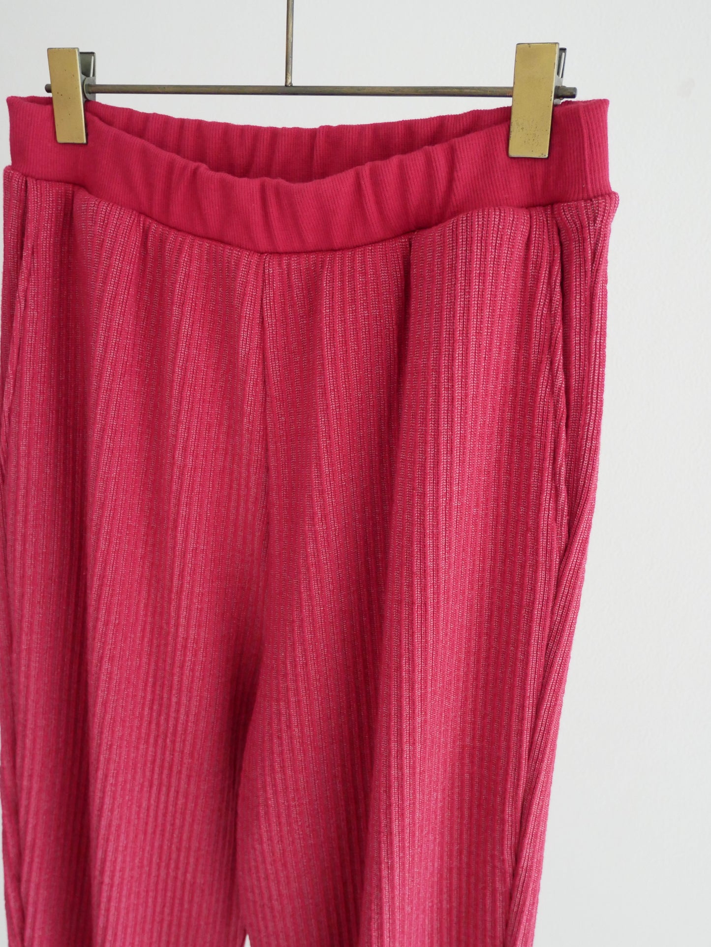 big rib pants (red)