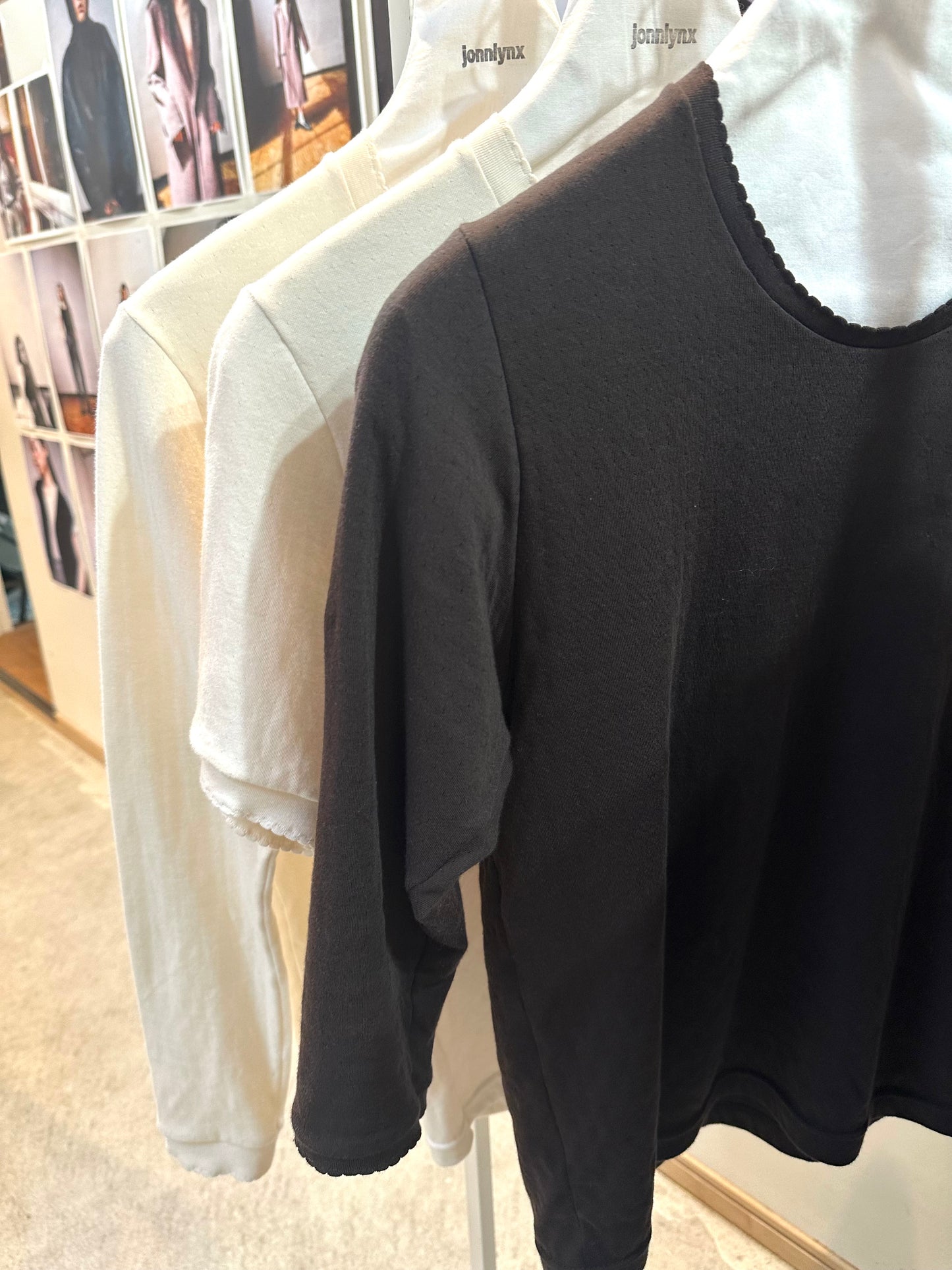 Shell-Edge Double-Layer long Tee