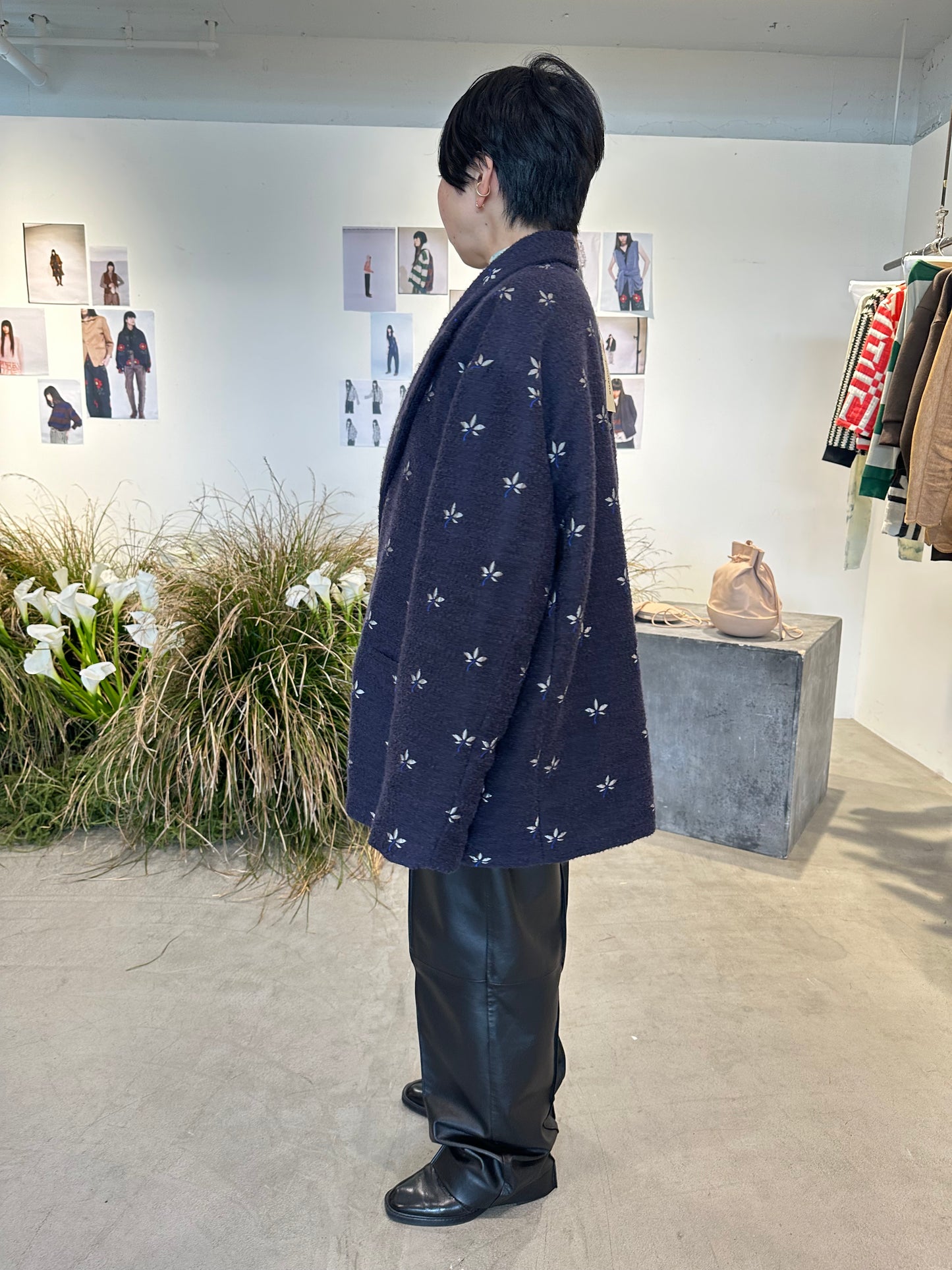 floating jacquard jacket