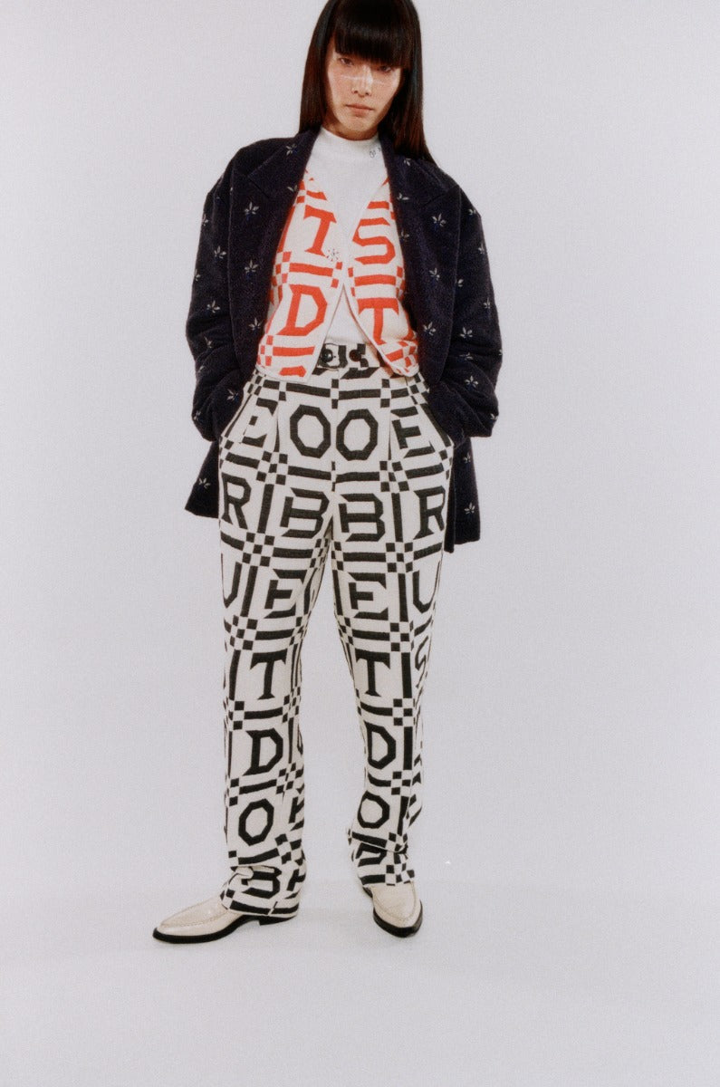 floating jacquard jacket