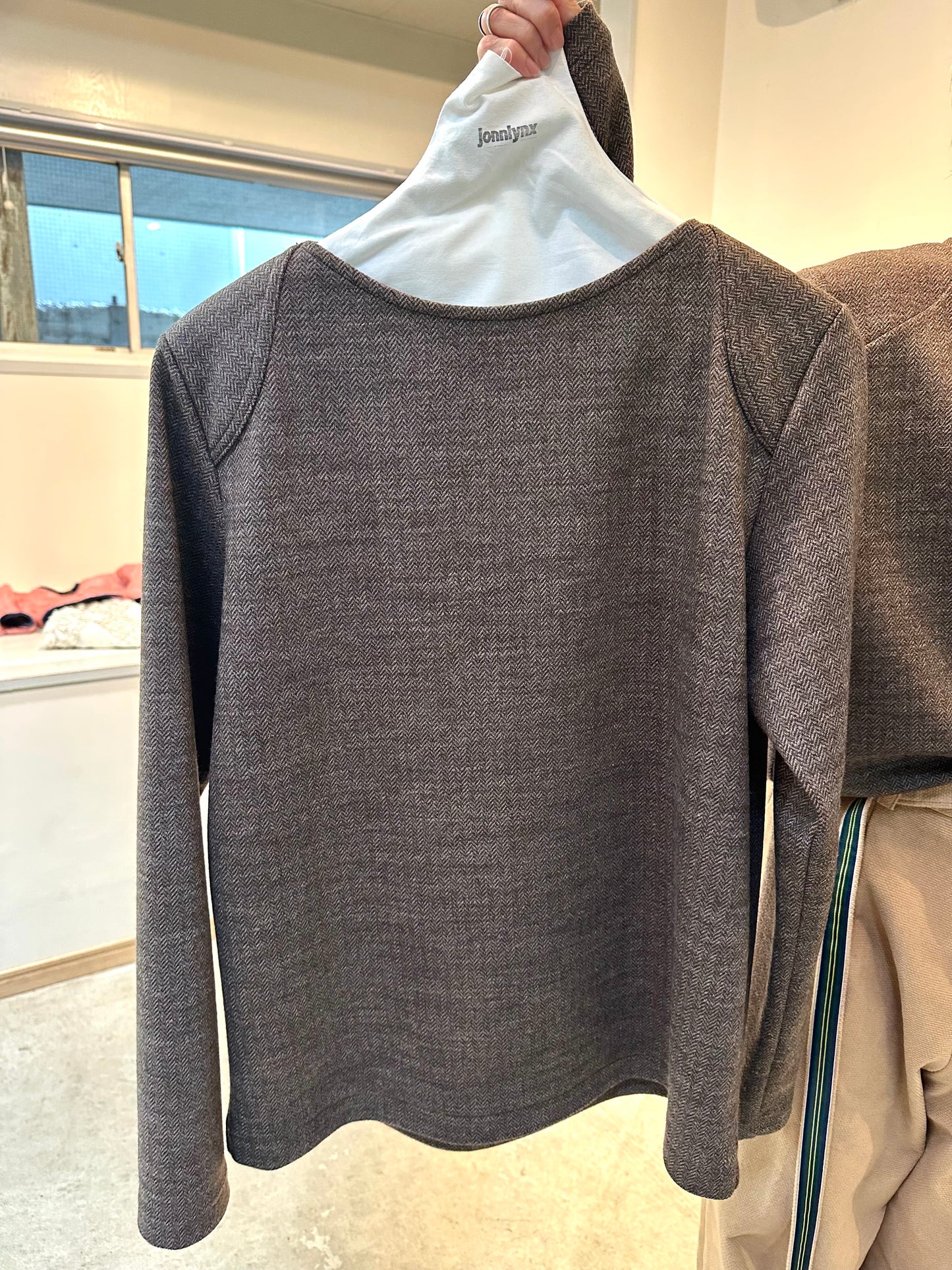 herringbone pullover