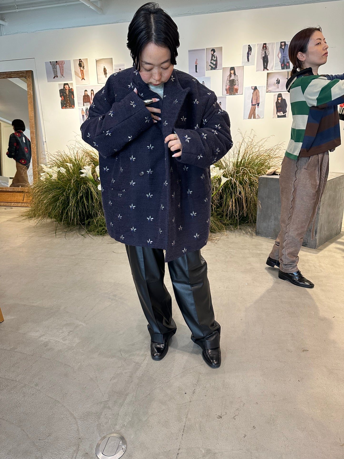 floating jacquard jacket