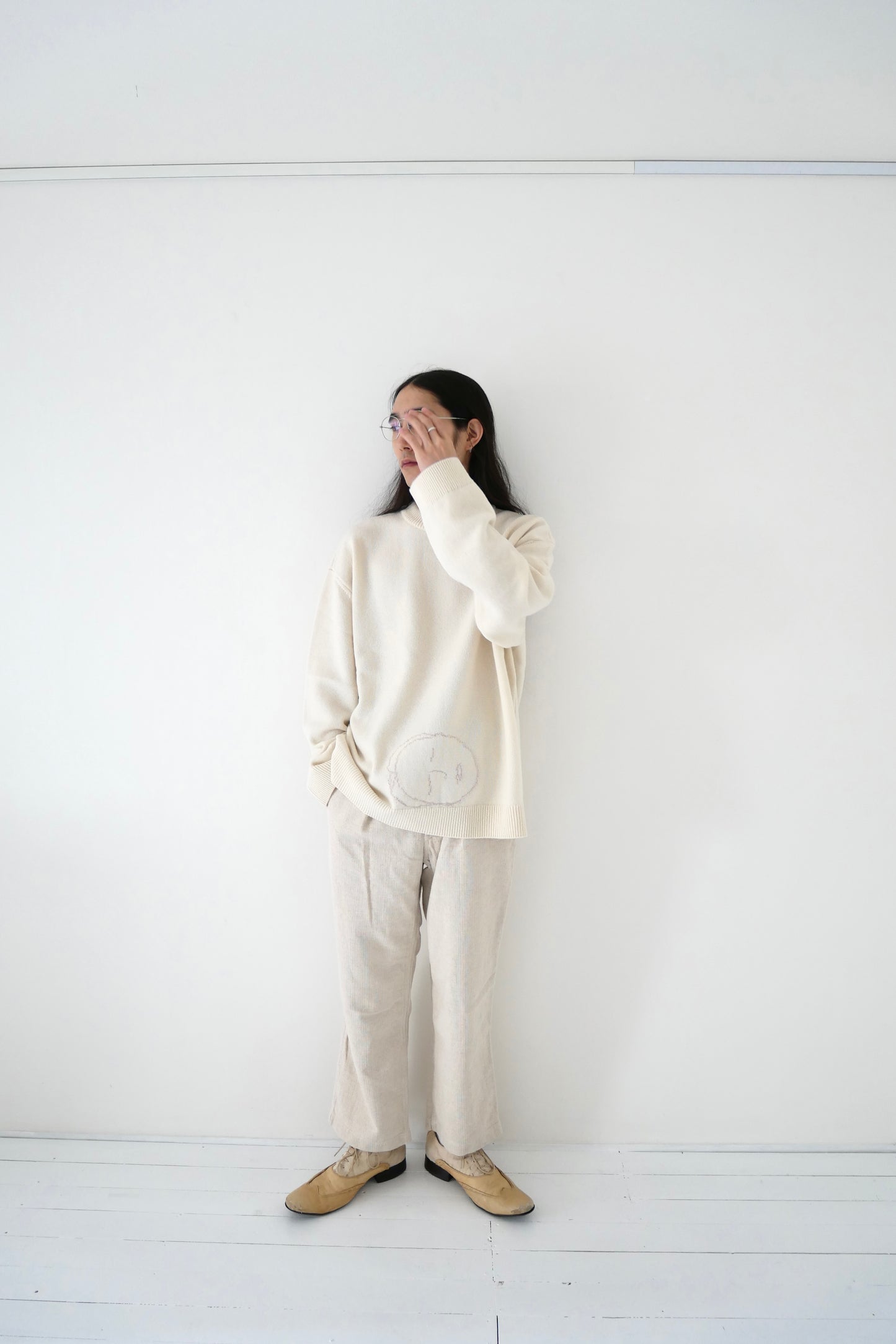 The face of C inspired by B Jumper / White