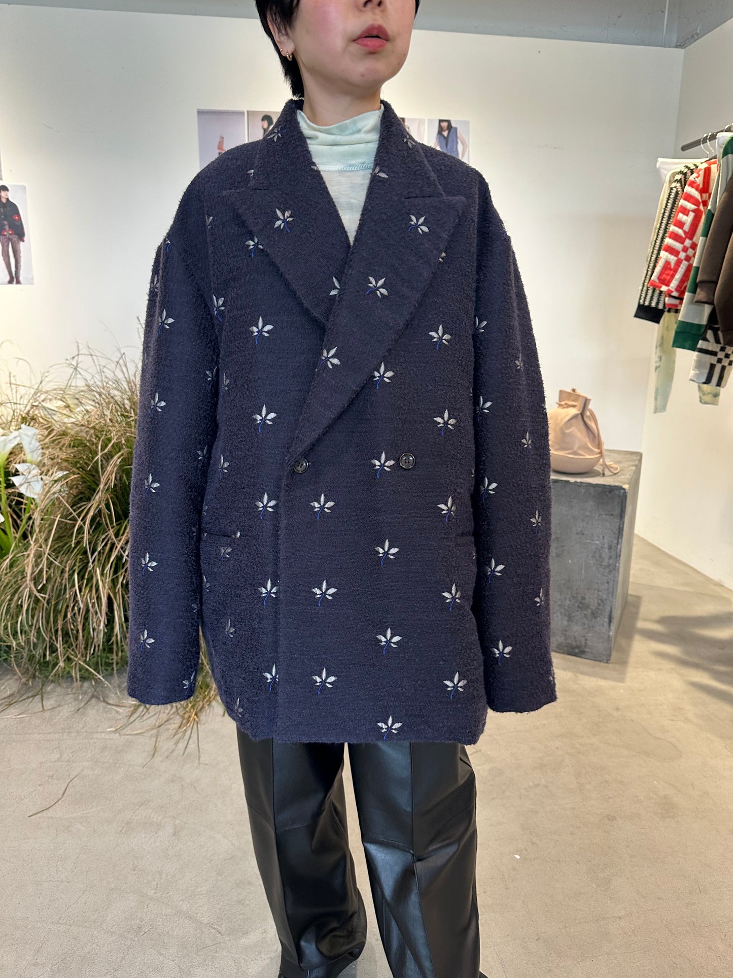 floating jacquard jacket