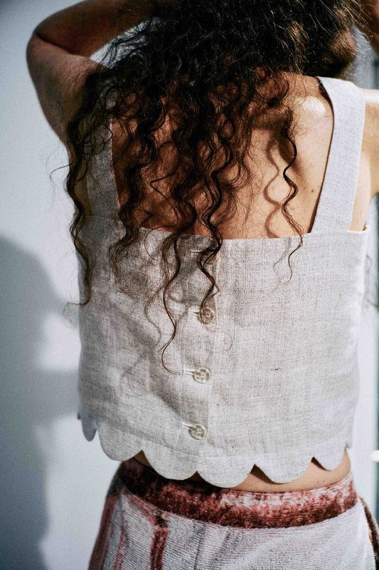 Cotton linen melange cami