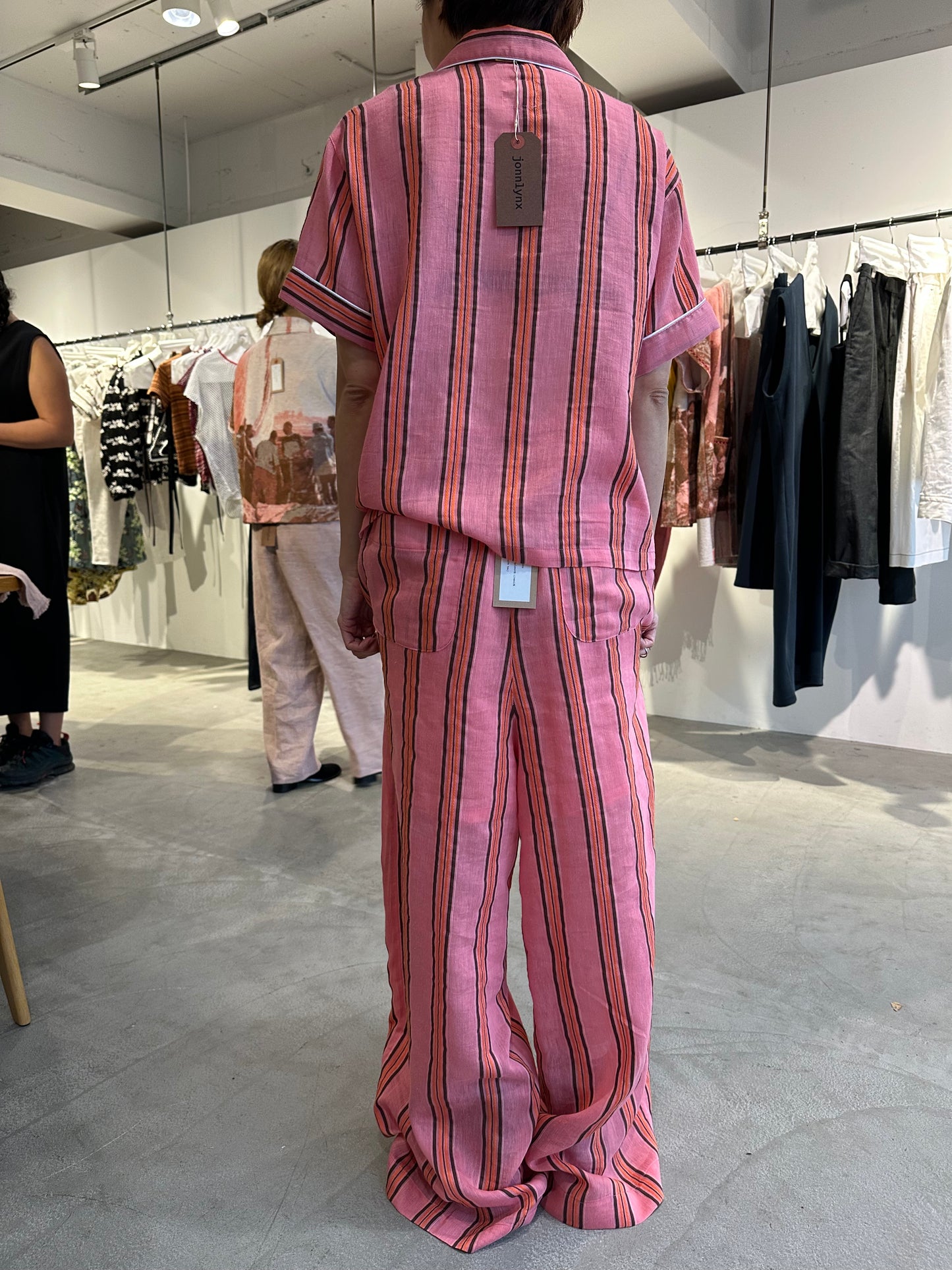 striped sailer pants