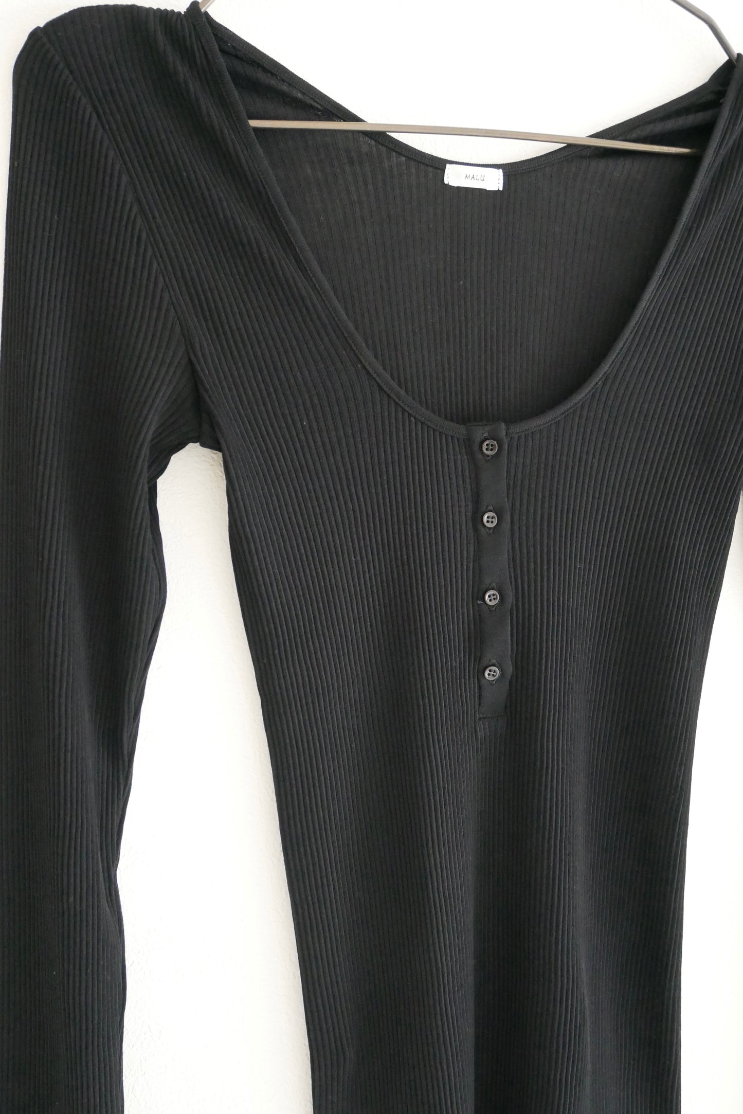 "PALMA" Sea Island Cotton Henly Neck LS Tee