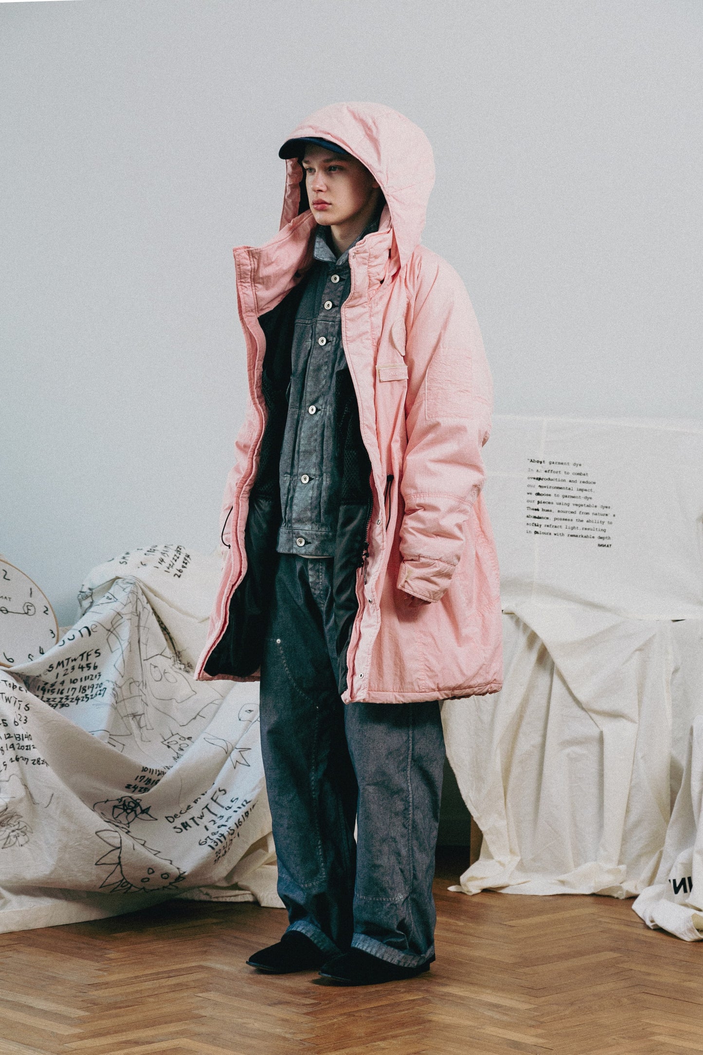 【10/17 12:00- ON SALE】INNAT x WILD THINGS / PADDED TACTICAL FIELD COAT (PINK)