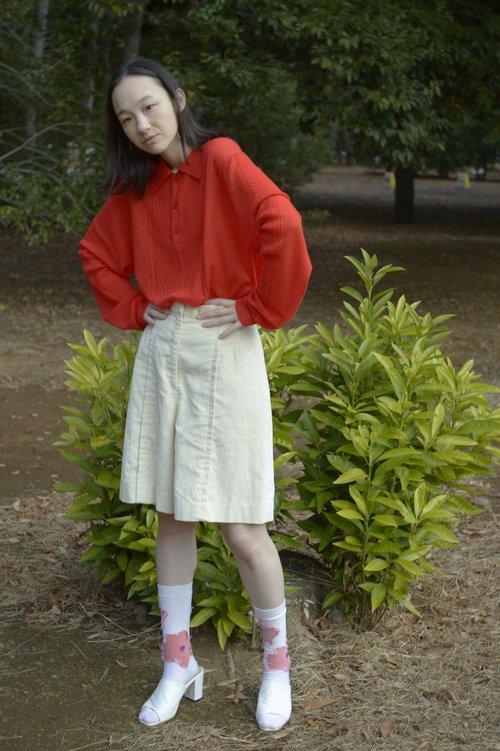 Reversed Flower Socks