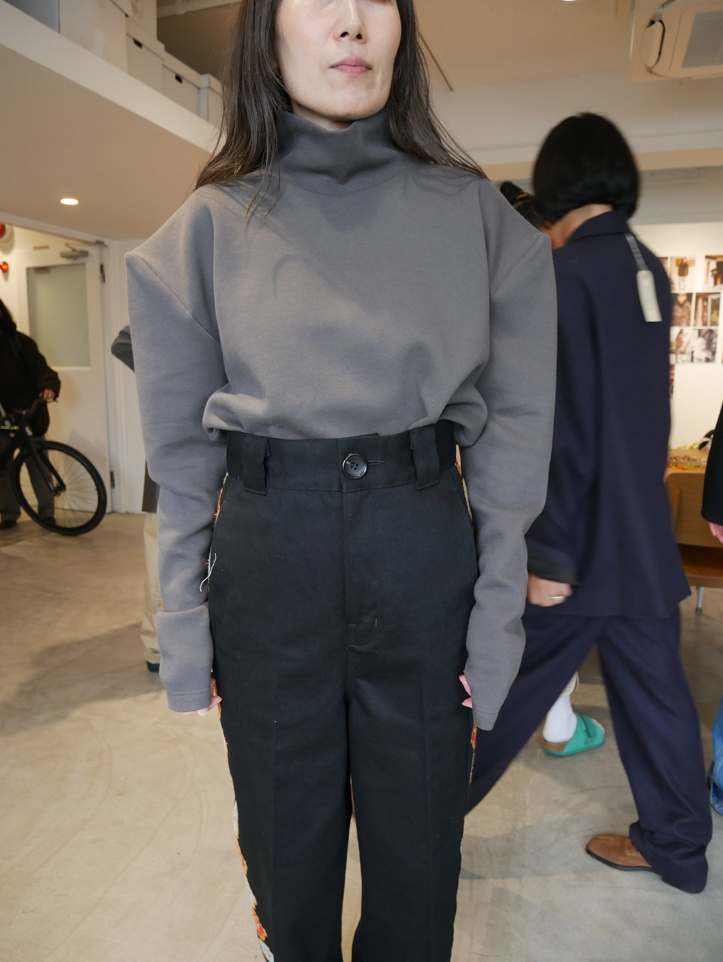 cut jacquard jacket (ecru)
