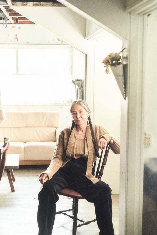 yak cardigan (camel)