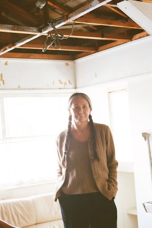 yak cardigan (camel)