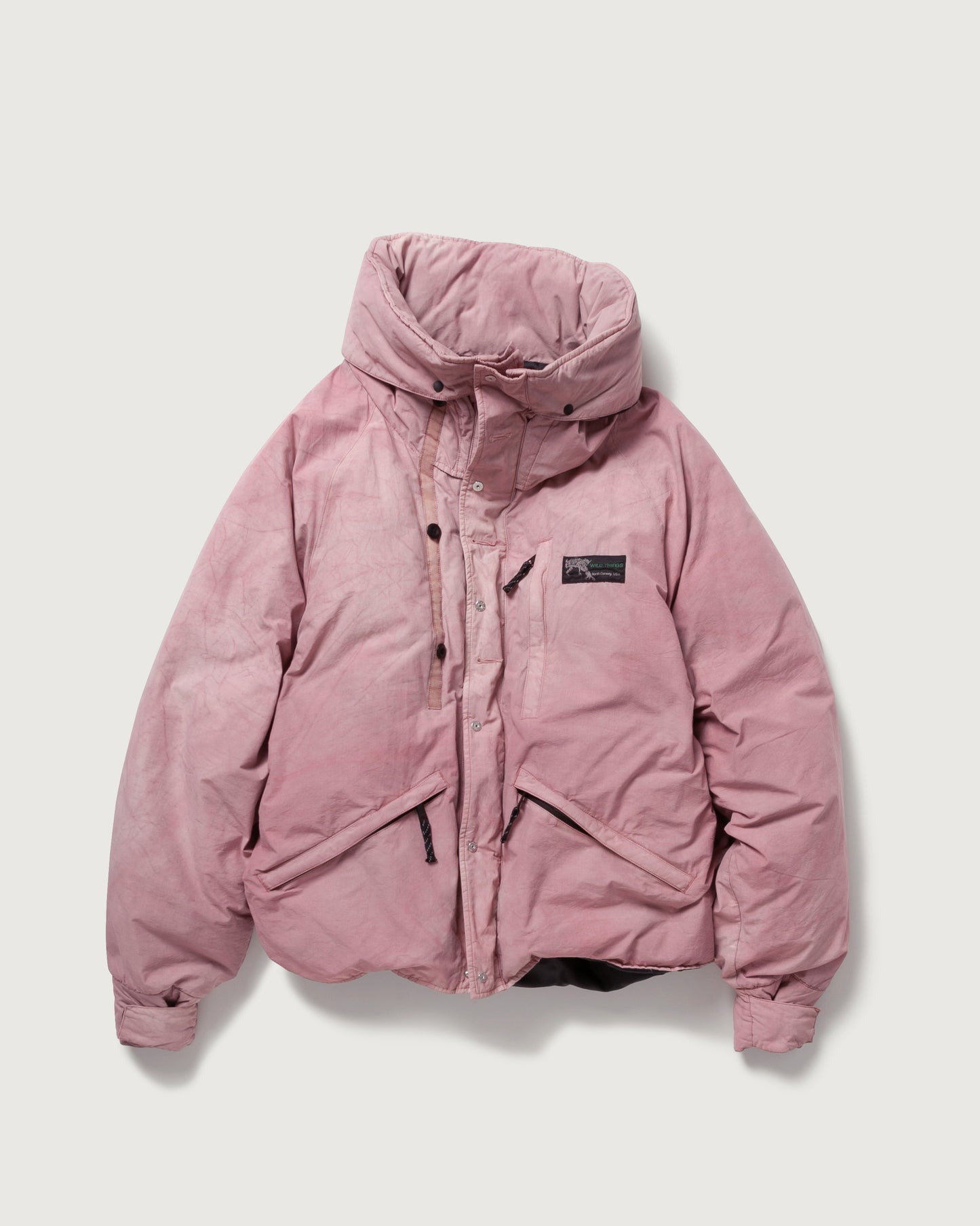 INNAT x WILD THINGS / GARMENT DYED MAKALU DOWN JACKET (Pink)