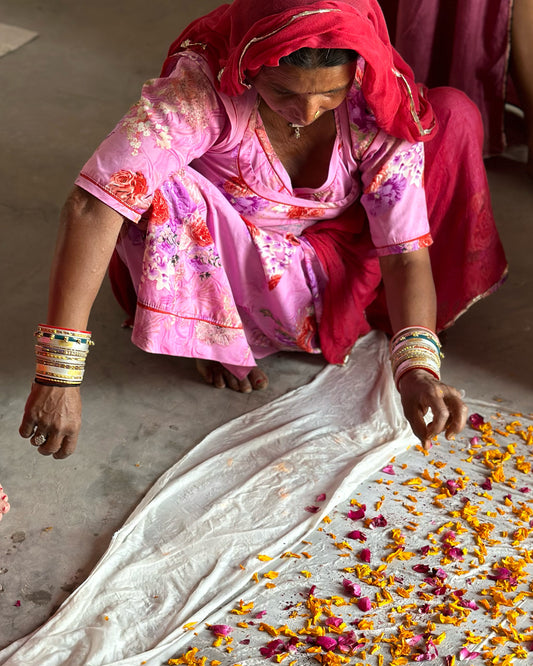 PHOOL SILK DRESS (PINK)