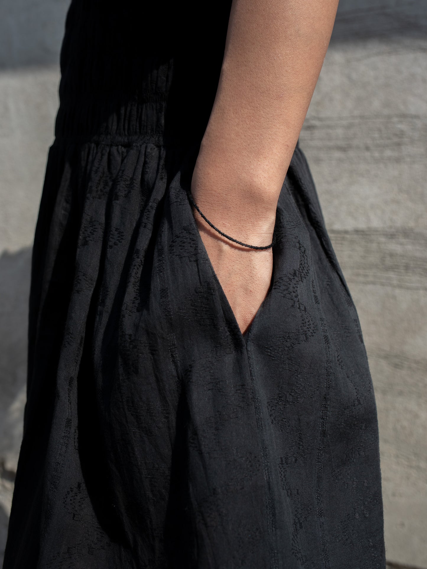 YUNIKA SHIRRING DRESS