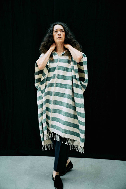 sabara hooded poncho