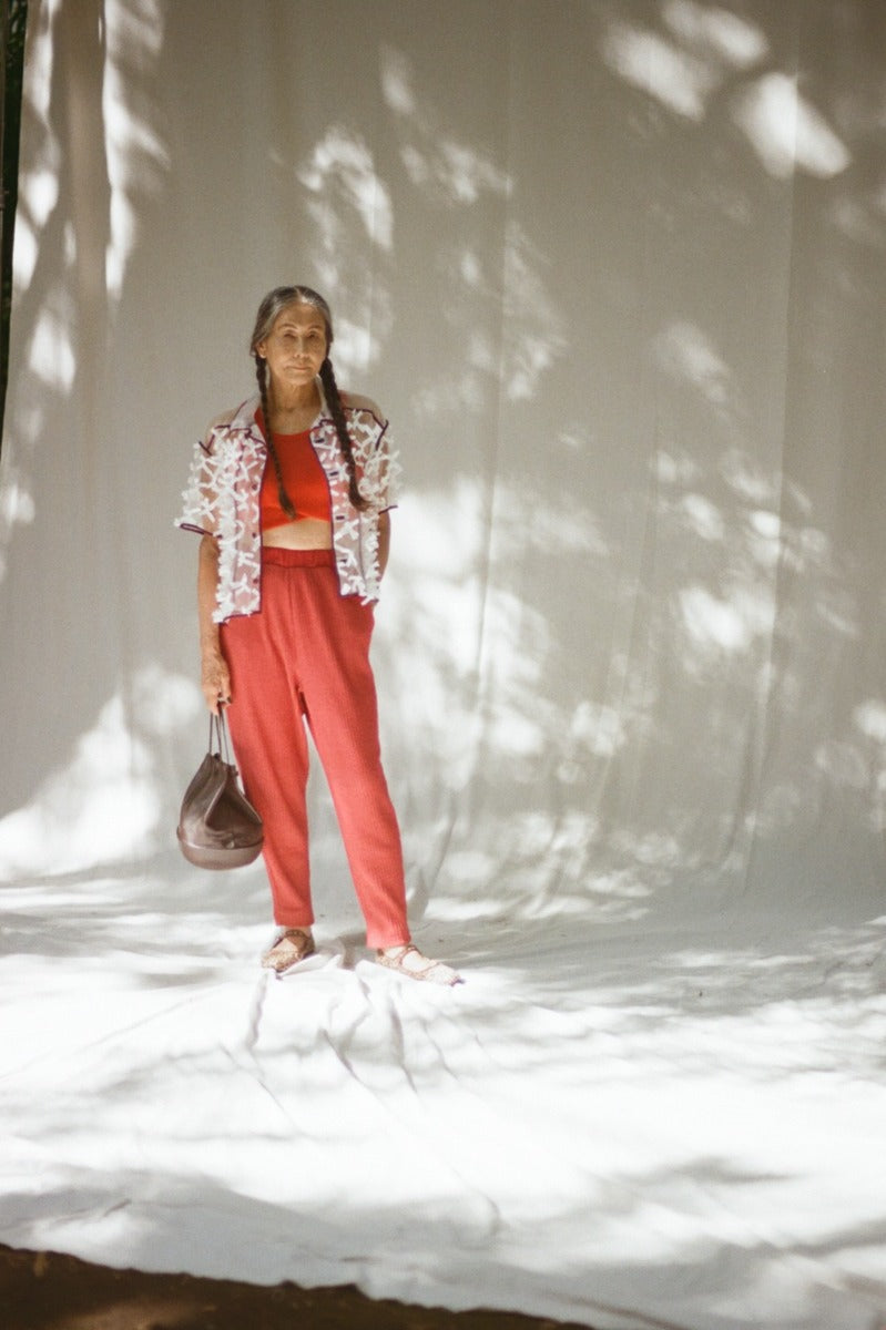 big rib pants (brown)