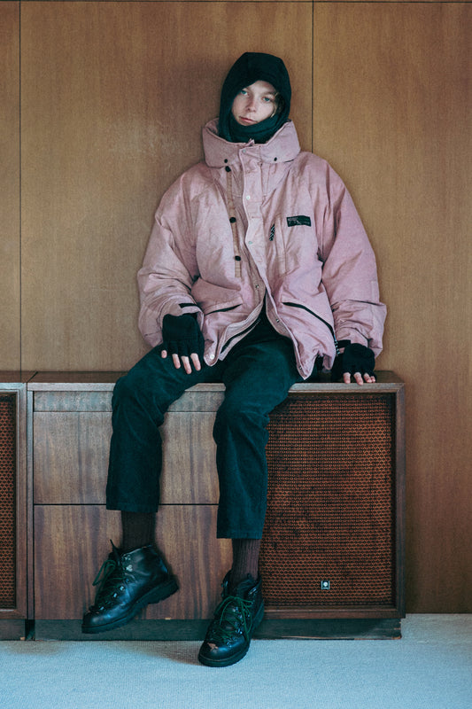 INNAT x WILD THINGS / GARMENT DYED MAKALU DOWN JACKET (Pink)