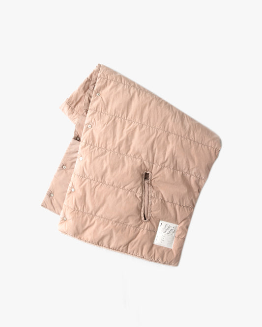 HAND-DYED DOWN STOLE VEST / Beige