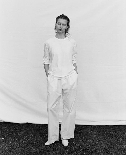 WOMEN'S LONG SLEEVE TEE / WHITE