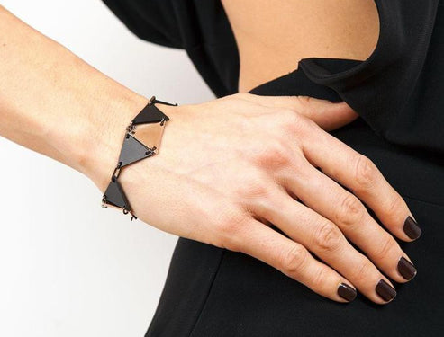【SALE・50%OFF】Purist Bracelet /14K Rose Gold Plated & Black