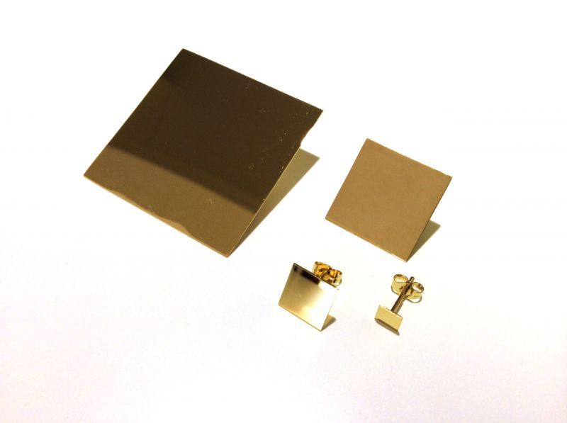 【再入荷!!】 Vanish Square Pierce / Gold S