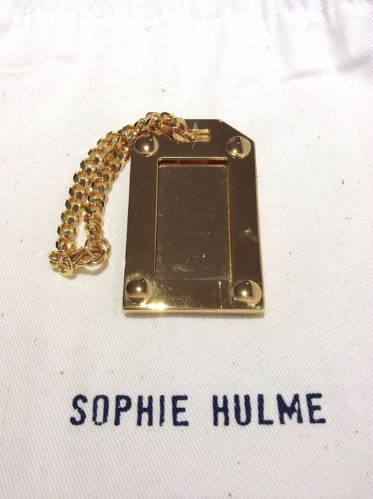 Luggage Tag / Brass Gold