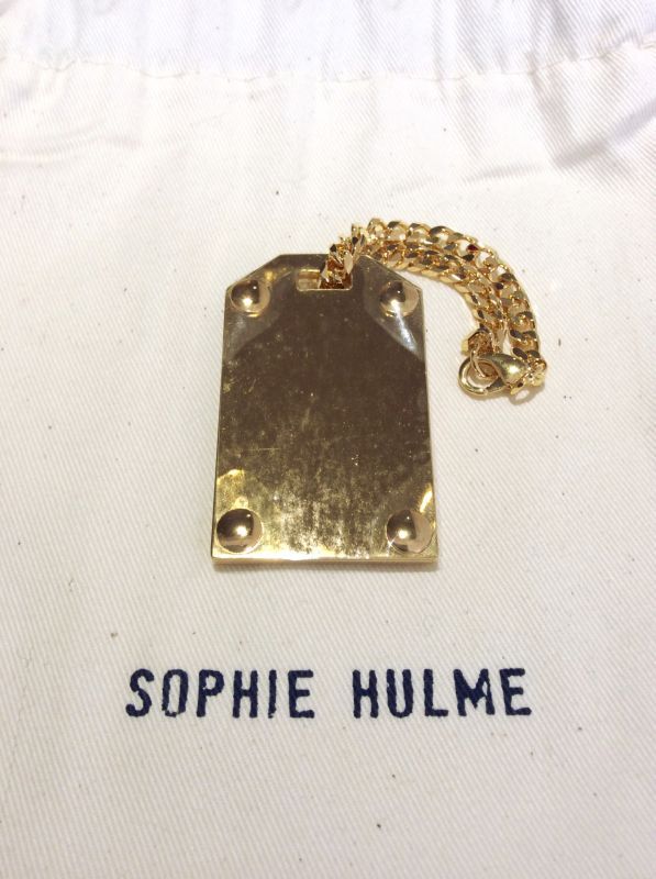 Luggage Tag / Brass Gold