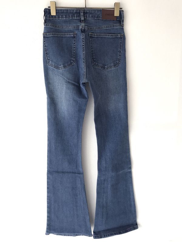 【SALE・70%OFF】"Devon" High-Waist Flare Denim / Karma Blue