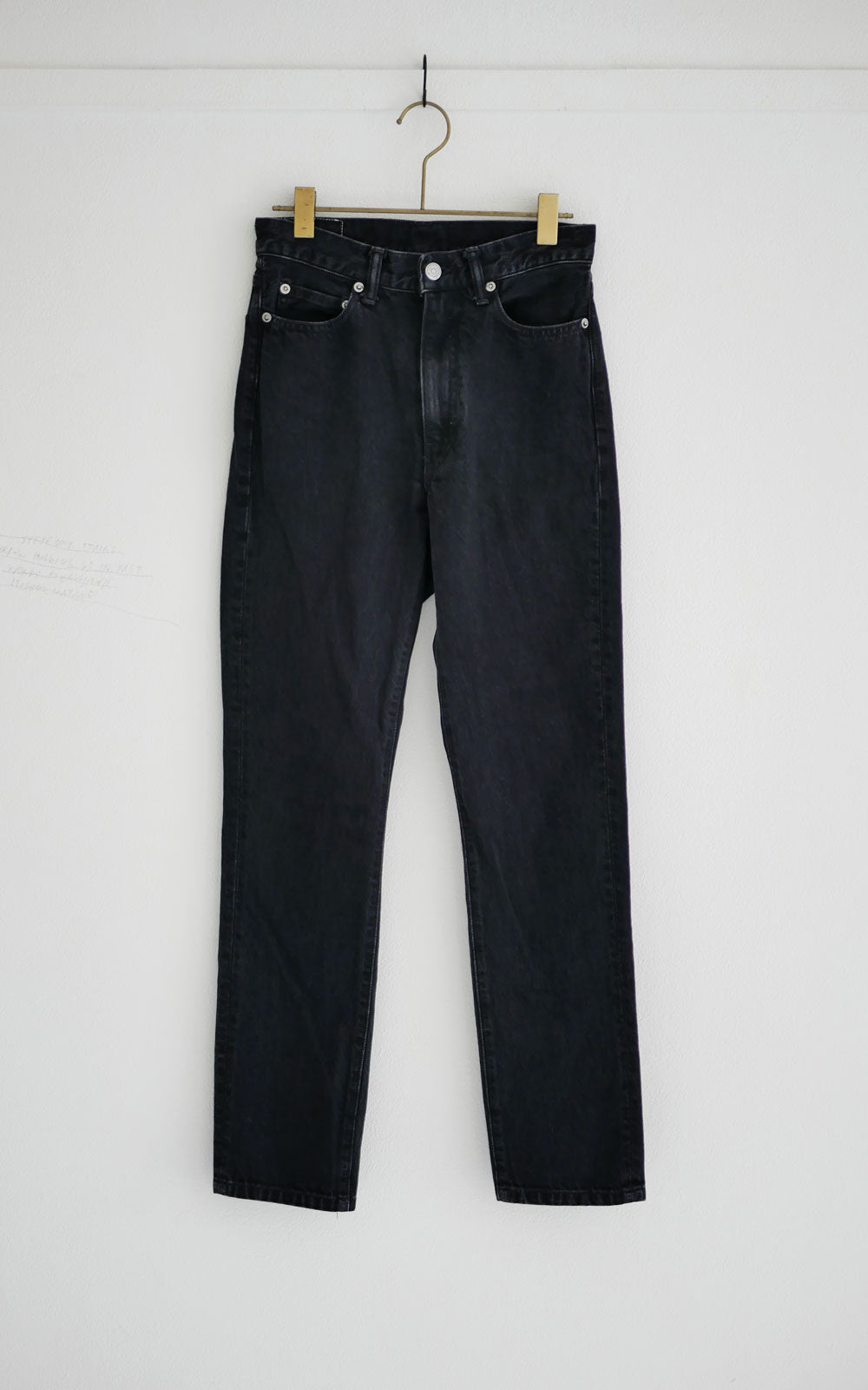 High Waist Denim / Black (Washed)