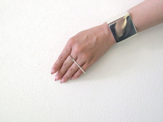 Angle Ring Triple / Silver