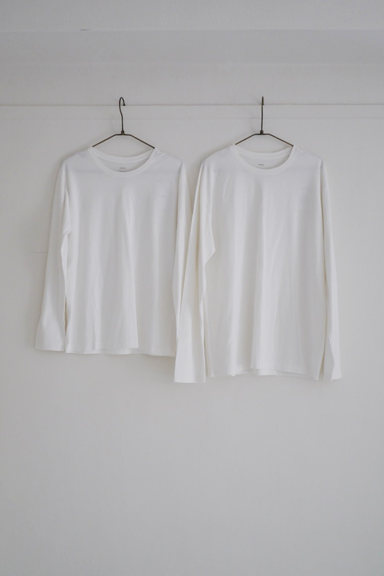 【再入荷】MEN'S LONG SLEEVE TEE / WHITE