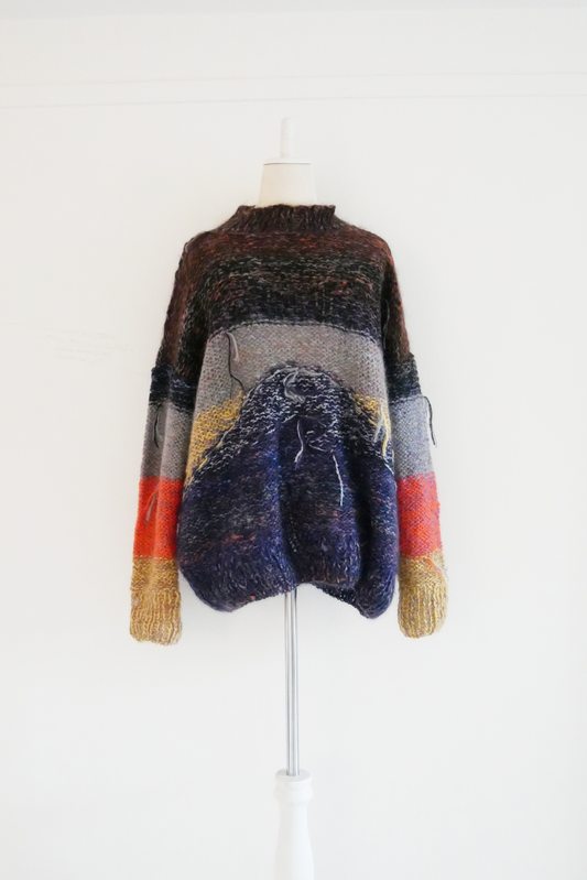 Mt. Fuji on 1st January 2022 / Brown (Night)