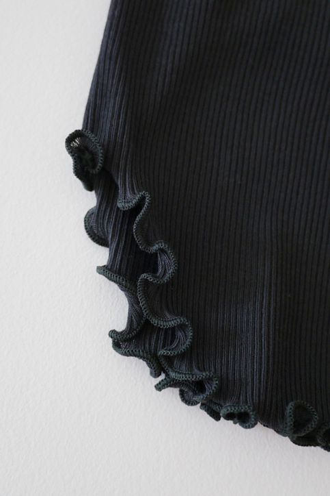 Twist Cotton Bra Tank / charcoal